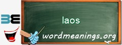 WordMeaning blackboard for laos